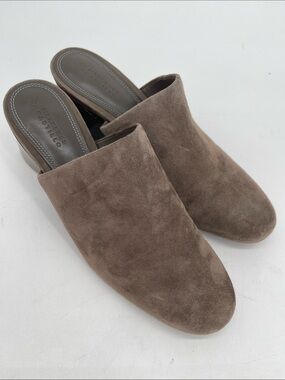 MERCEDES CASTILLO ABIA MID Taupe Colored Slip-On Mule Women Size 9/39